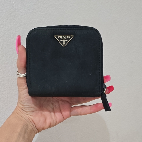 Prada Handbags - Prada Black Compact Wallet